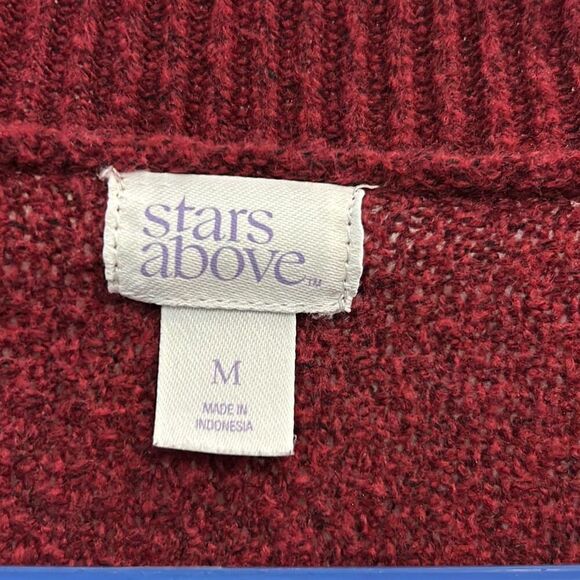 RB15 Stars Above, men’s long sleeve woven pullover sweater size medium - Picture 8 of 9